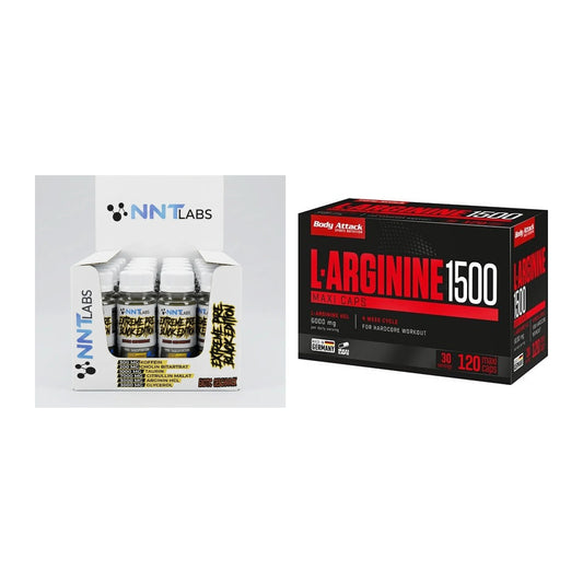 Trainings-Set: NNT Extreme Black Edition + Body Attack L-Arginin 1500 – alle enthaltenen Artikel