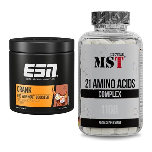 Trainings-Set: ESN Crank Booster + MST 21 Amino Acids – alle enthaltenen Artikel
