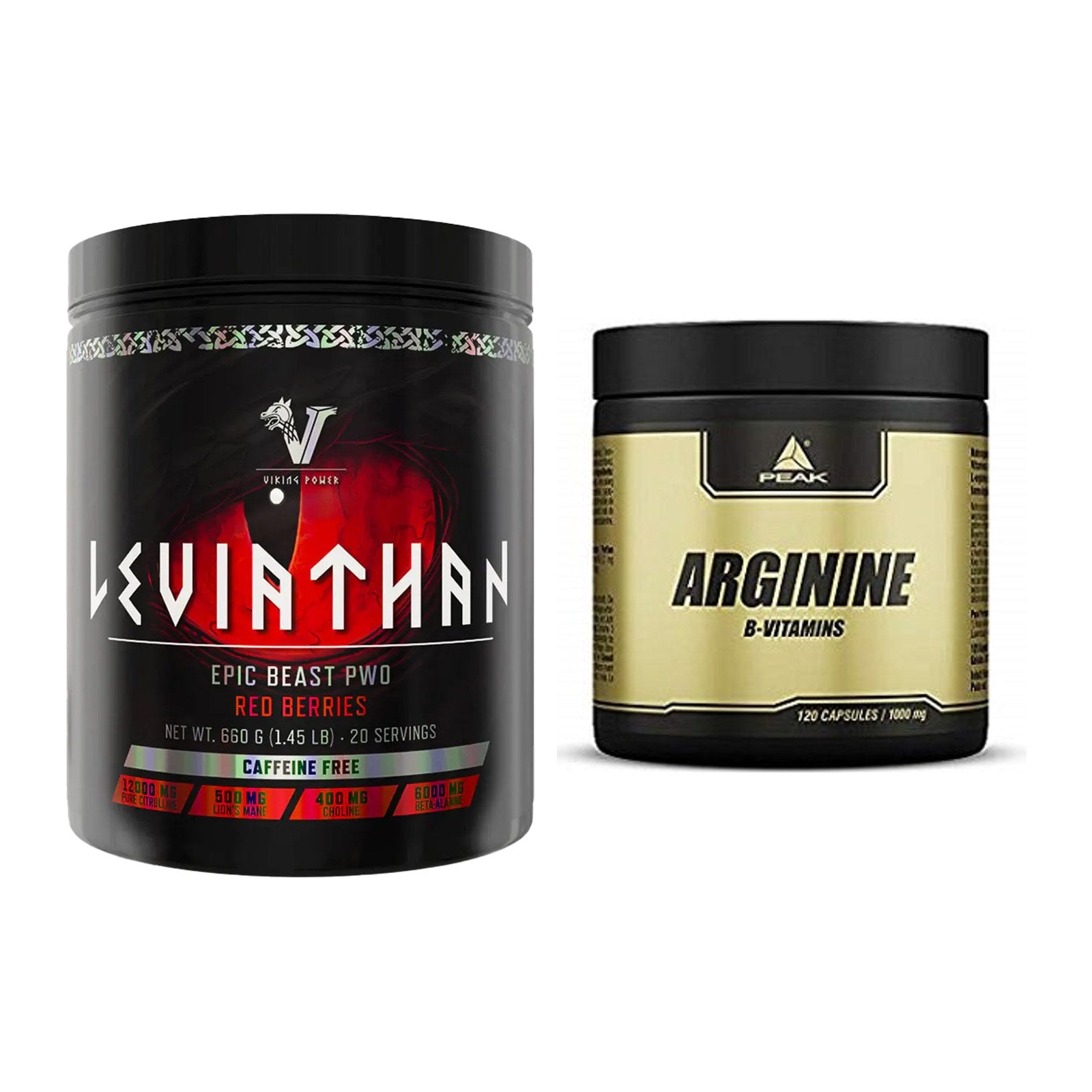 Trainings-Set: Viking Power Leviathan Hardcore + Peak Arginin – alle enthaltenen Artikel