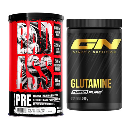 Trainings-Set: BAD ASS Pre + GN Nano Pure Glutamine – alle enthaltenen Artikel