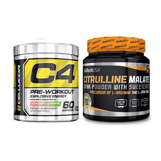 Trainings-Set: Cellucor C4 Original 60 + BioTech Citrulline Malate – alle enthaltenen Artikel