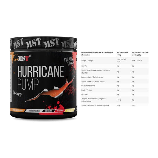 Trainings-Set: MST Hurricane Pump + INLEAD L-Arginin HCL – alle enthaltenen Artikel