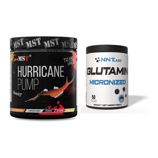 Trainings-Set: MST Hurricane Pump + NNT Glutamin – alle enthaltenen Artikel