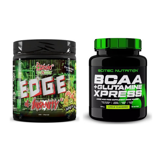 Trainings-Set: Psycho Pharma Edge + Scitec BCAA+ Glutamine – alle enthaltenen Artikel