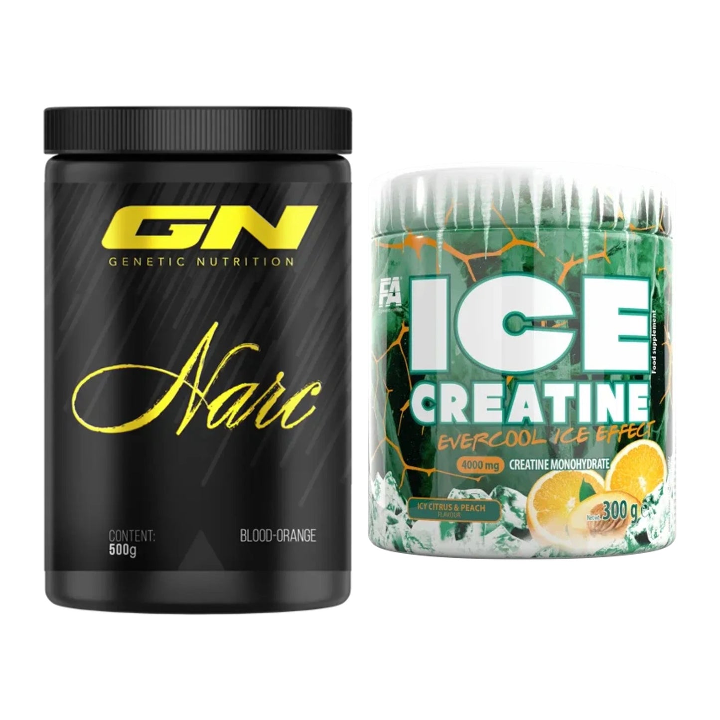 Trainings-Set: GN Narc + FA Nutrition ICE Creatine – alle enthaltenen Artikel