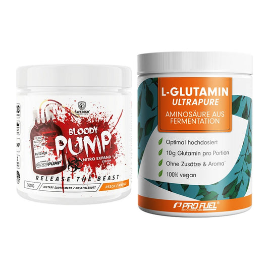 Trainings-Set: Swedish Supplements Bloody + ProFuel Glutamin Ultrapure – alle enthaltenen Artikel