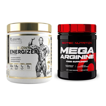 Trainings-Set: Kevin Levrone Full Blown + Scitec Mega Arginine – alle enthaltenen Artikel