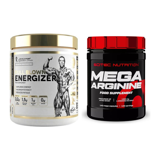 Trainings-Set: Kevin Levrone Full Blown + Scitec Mega Arginine – alle enthaltenen Artikel