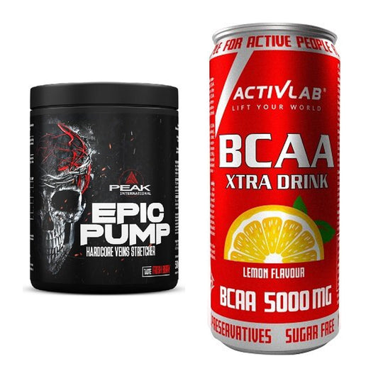 Trainings-Set: Peak EPIC Pump 500g (Fresh + Activlab BCAA Xtra Drink – alle enthaltenen Artikel