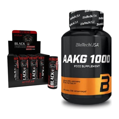 Trainings-Set: Activlab Black Panther + BioTech AAKG 1000mg 100 – alle enthaltenen Artikel