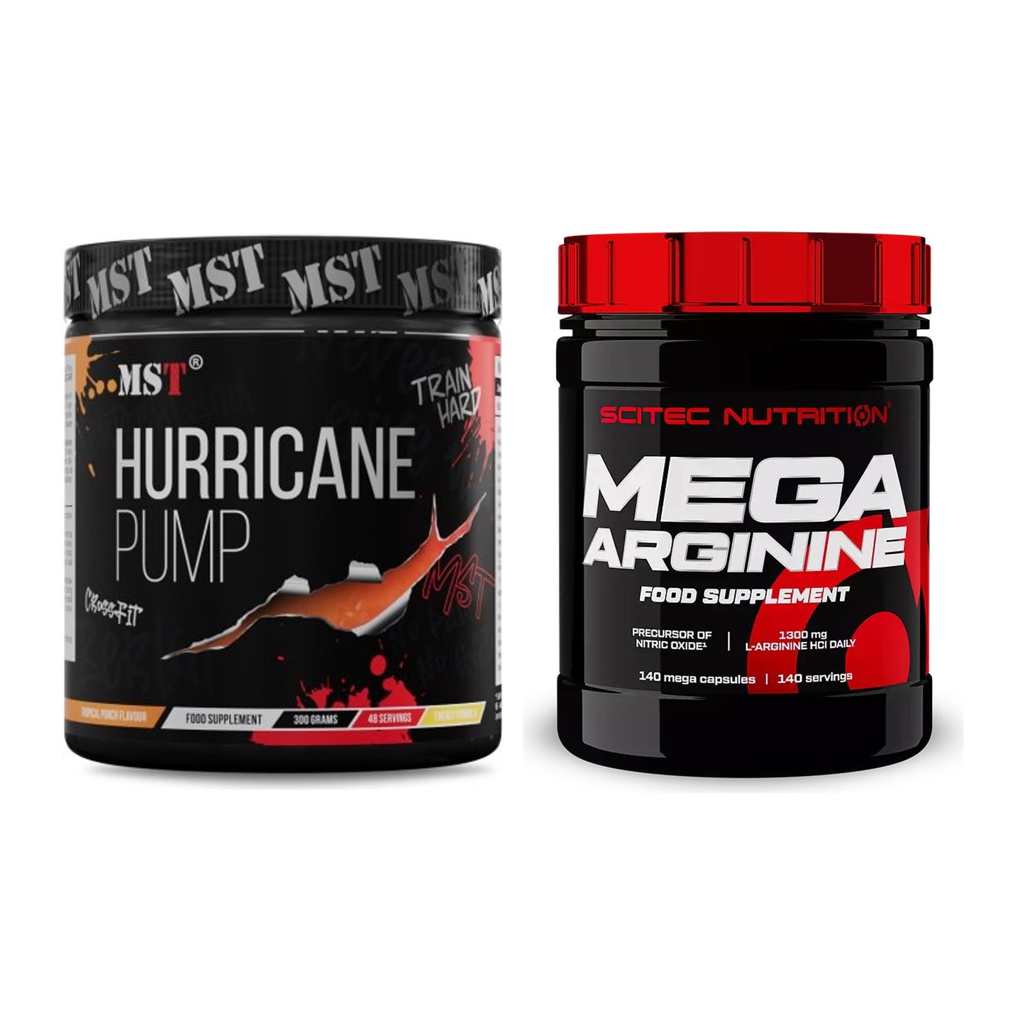 Trainings-Set: MST Hurricane Pump + Scitec Mega Arginine – alle enthaltenen Artikel