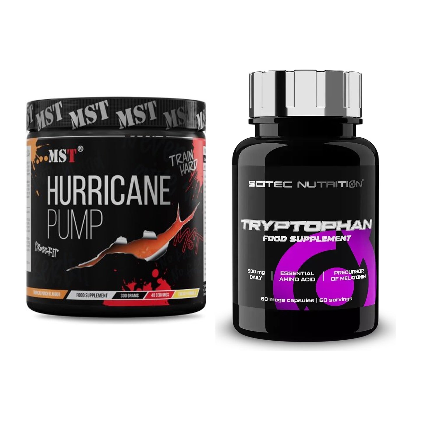 Trainings-Set: MST Hurricane Pump + Scitec Tryptophan – alle enthaltenen Artikel