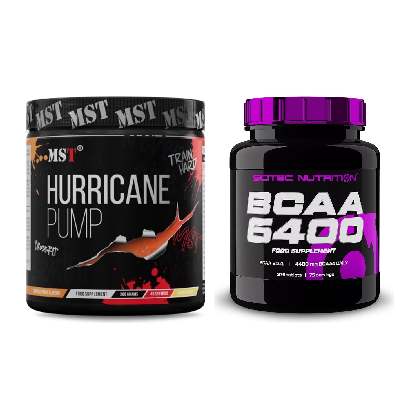 Trainings-Set: MST Hurricane Pump + Scitec BCAA 6400 – alle enthaltenen Artikel