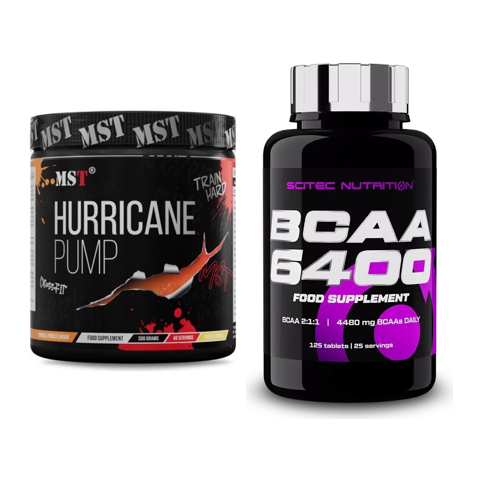 Trainings-Set: MST Hurricane Pump + Scitec BCAA 6400 – alle enthaltenen Artikel