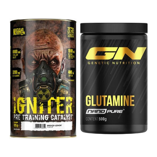 Trainings-Set: Nuclear Nutrition IGNITER + GN Nano Pure Glutamine – alle enthaltenen Artikel