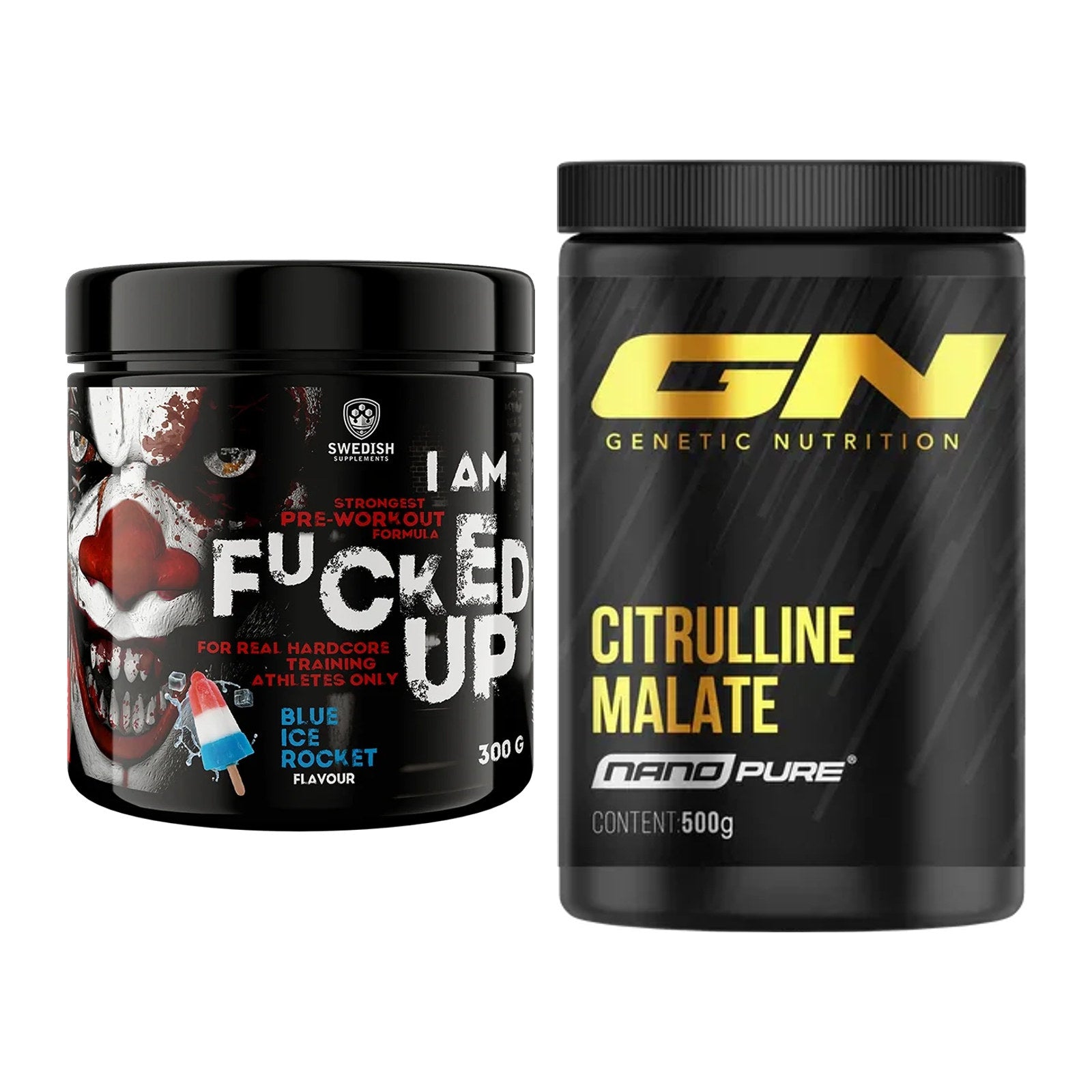 Trainings-Set: Swedish Supplements Fucked Up + GN Citrulline Malate – alle enthaltenen Artikel