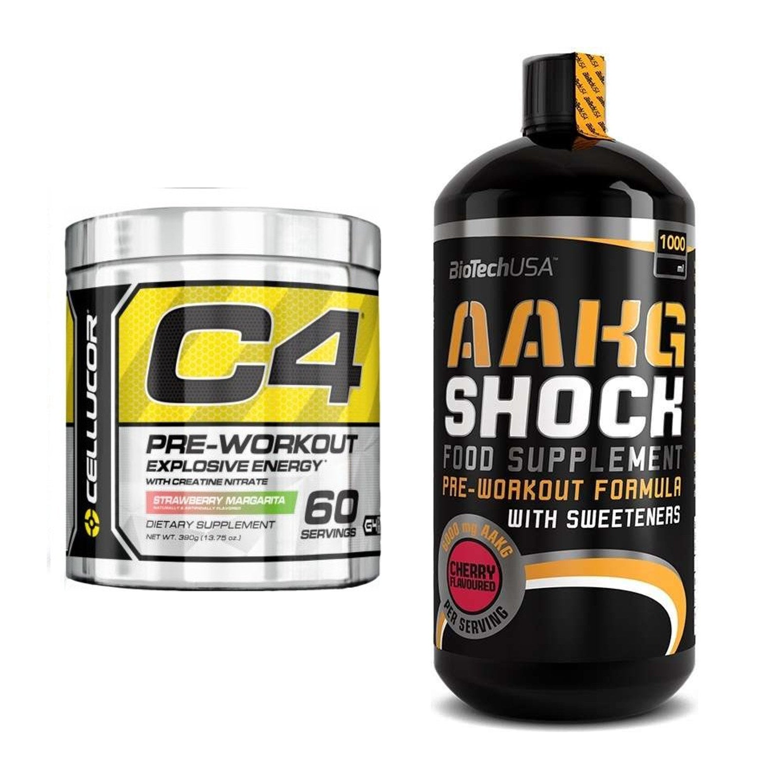 Trainings-Set: Cellucor C4 Original 60 + BioTech AAKG Shock Extreme – alle enthaltenen Artikel