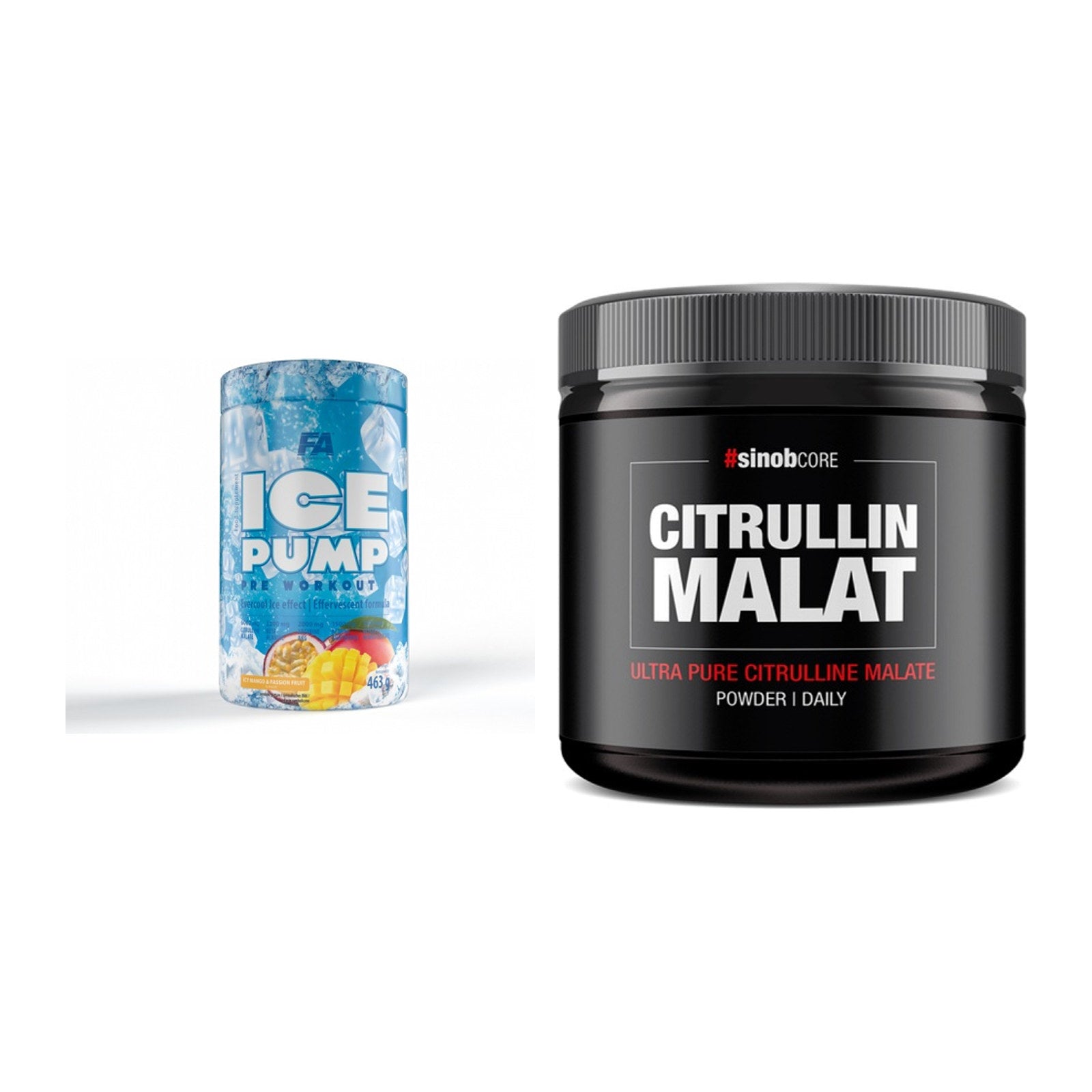 Trainings-Set: FA Nutrition ICE Pump + Sinob Core L-Citrullin – alle enthaltenen Artikel