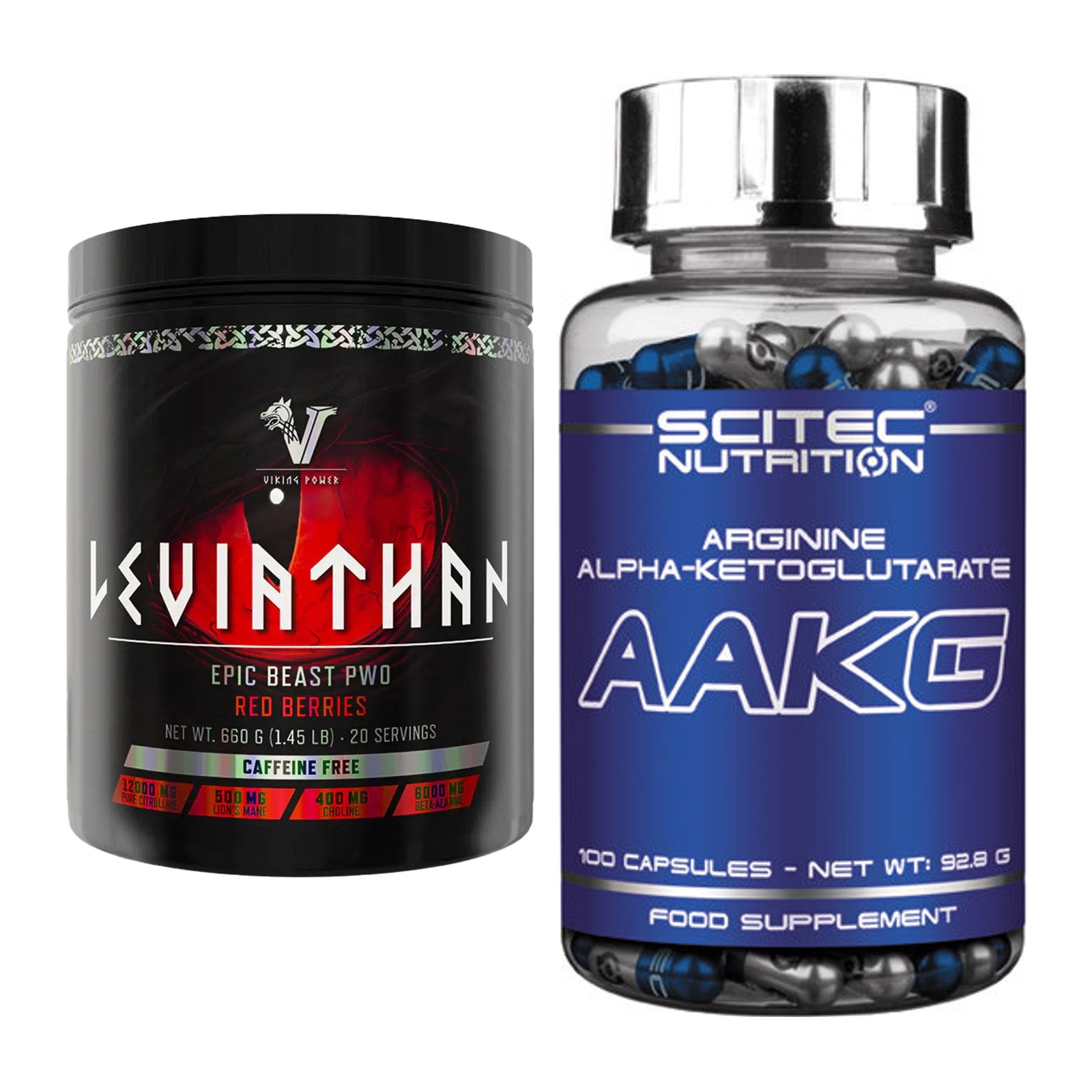 Trainings-Set: Viking Power Leviathan Hardcore + Scitec AAKG – alle enthaltenen Artikel