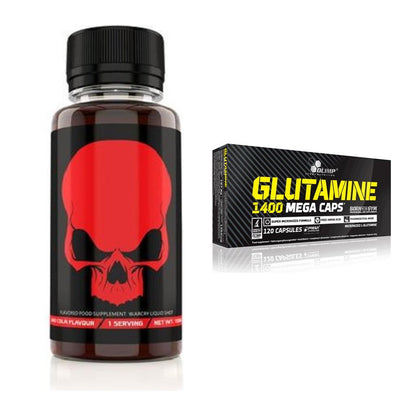 Trainings-Set: Genius Nutrition Warcry + Olimp L-Glutamine Mega – alle enthaltenen Artikel