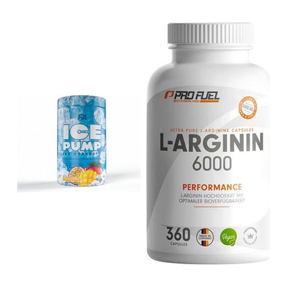 Trainings-Set: FA Nutrition ICE Pump + ProFuel L-Arginin 6000 – alle enthaltenen Artikel