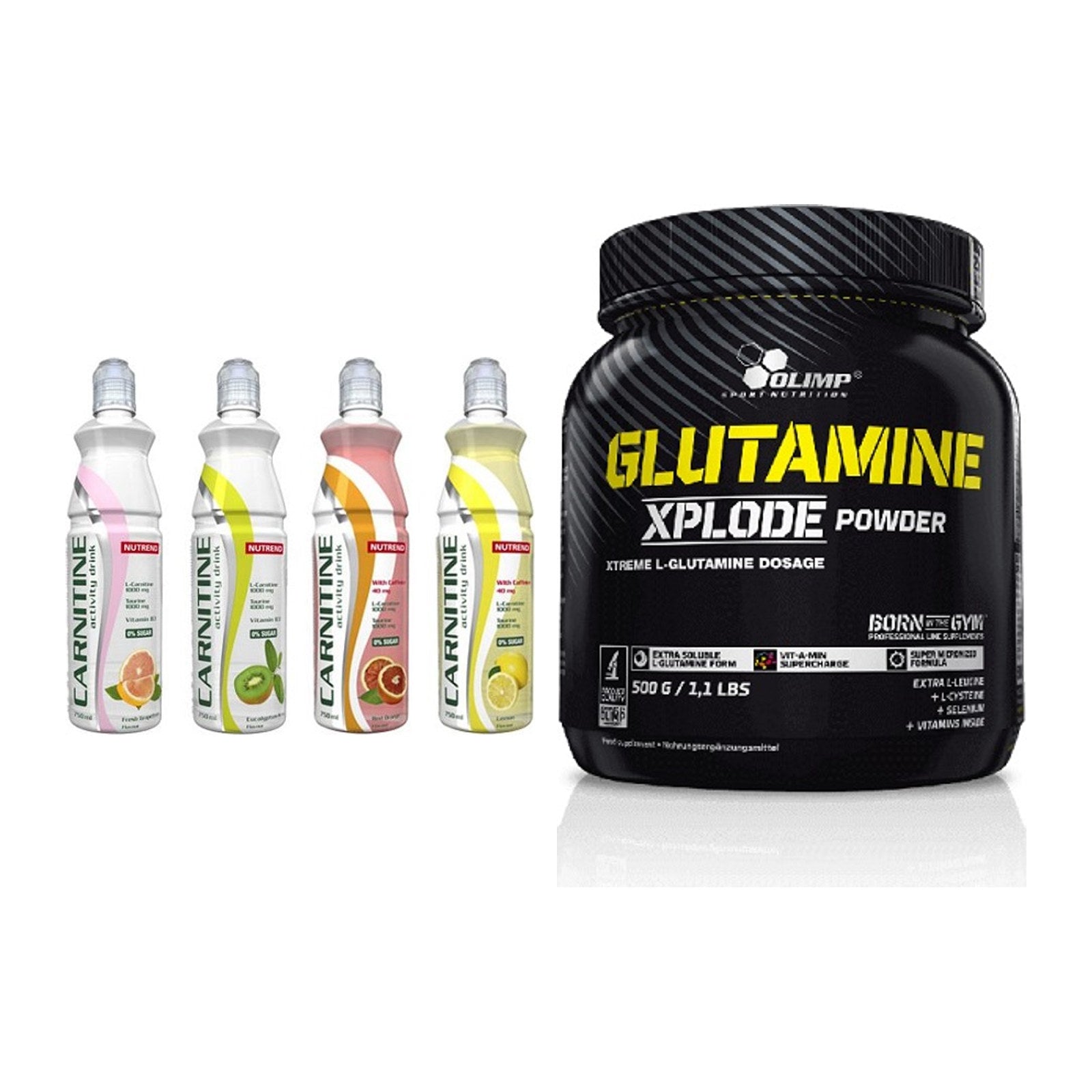 Trainings-Set: Nutrend Activity + Olimp L-Glutamine Xplode – alle enthaltenen Artikel