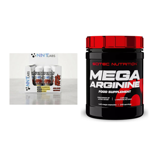 Trainings-Set: NNT Extreme Pump Shot + Scitec Mega Arginine – alle enthaltenen Artikel