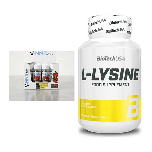 Trainings-Set: NNT Extreme Pump Shot + BioTech L-Lysine – alle enthaltenen Artikel