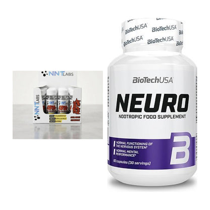 Trainings-Set: NNT Extreme Pump Shot + BioTech Neuro – alle enthaltenen Artikel