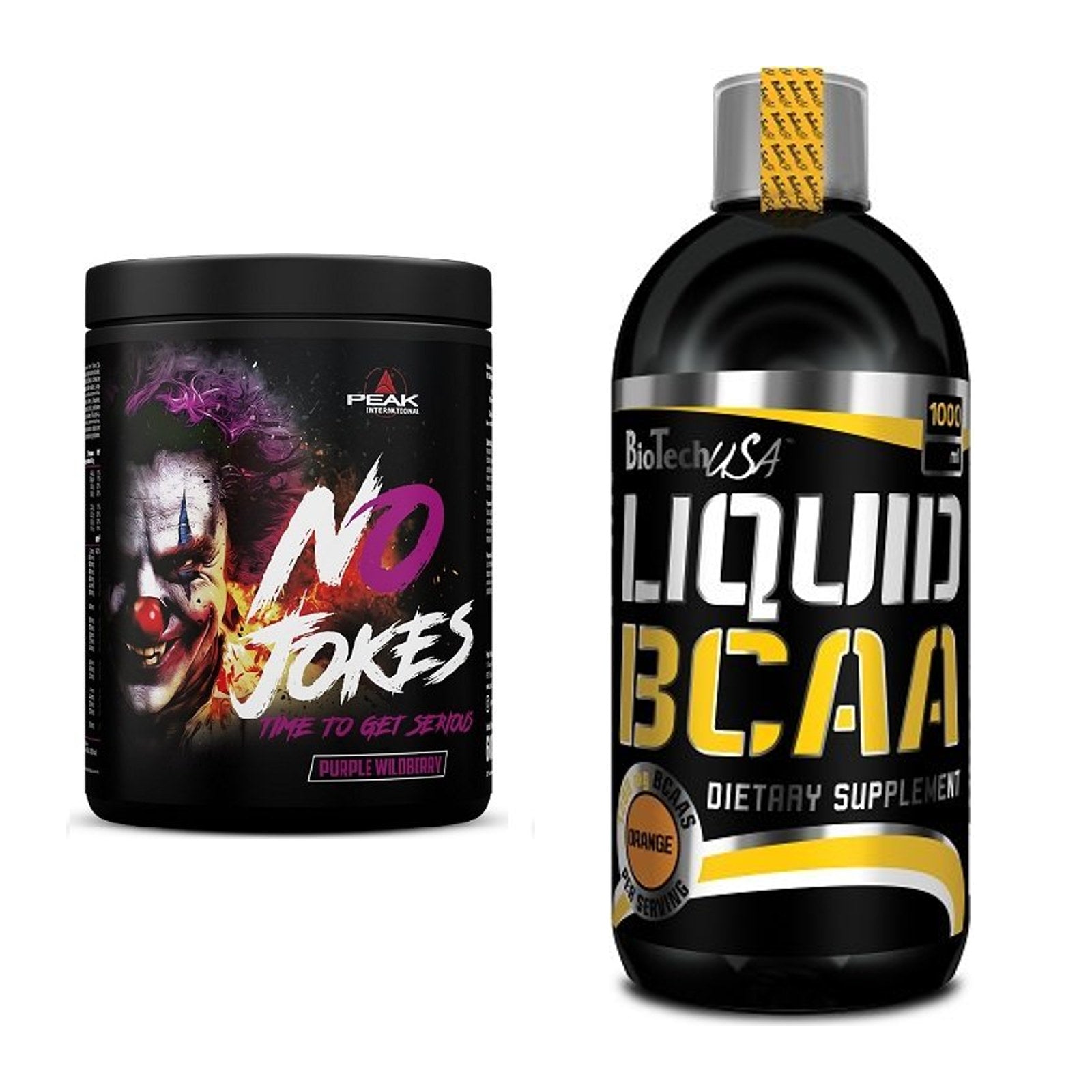 Trainings-Set: Peak No Jokes + BioTech Liquid BCAA – alle enthaltenen Artikel