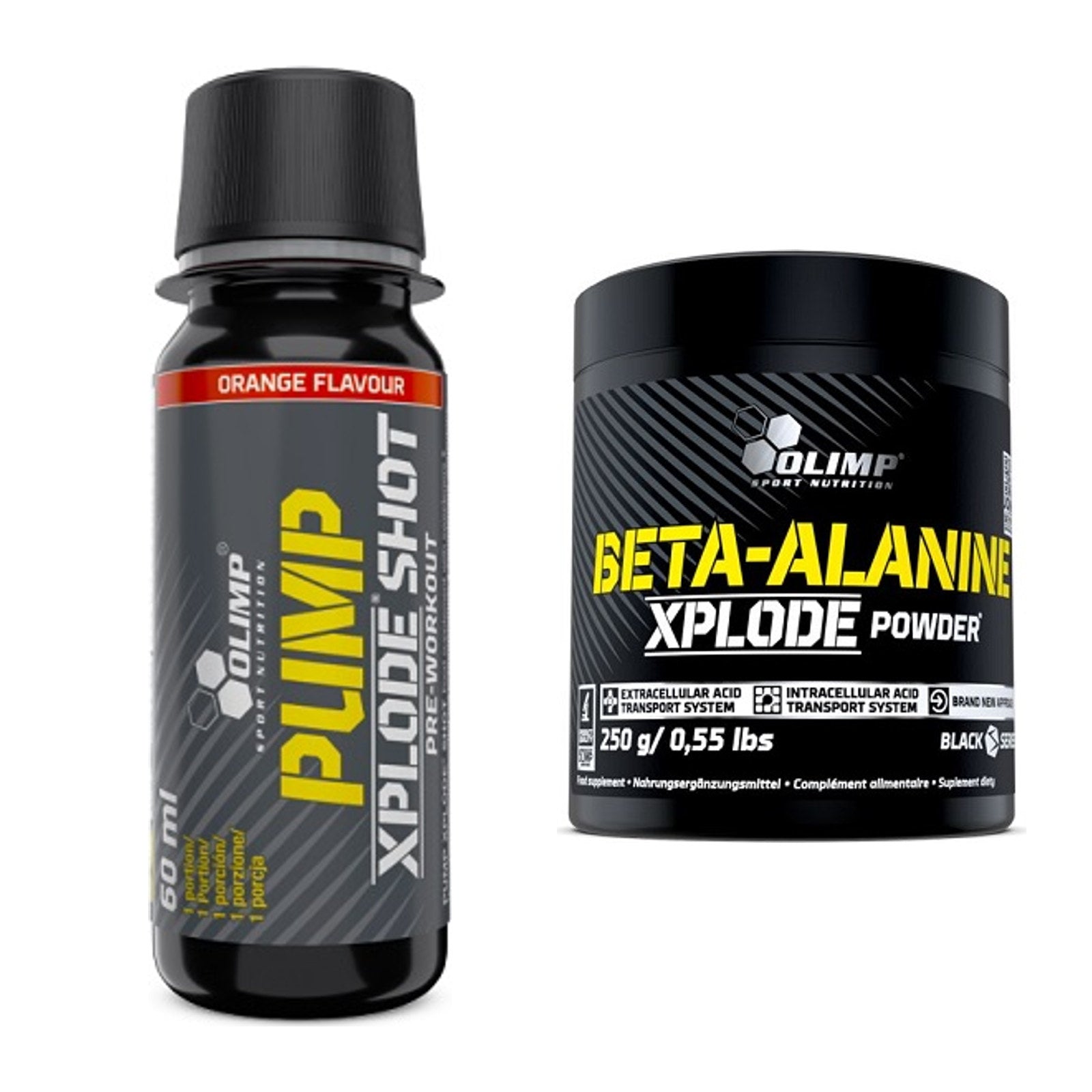 Trainings-Set: Olimp Pump Xplode Shot + Olimp Beta-Alanine Xplode – alle enthaltenen Artikel