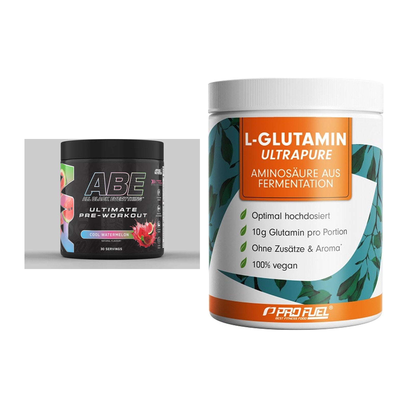 Trainings-Set: Applied Nutrition A.B.E + ProFuel Glutamin Ultrapure – alle enthaltenen Artikel