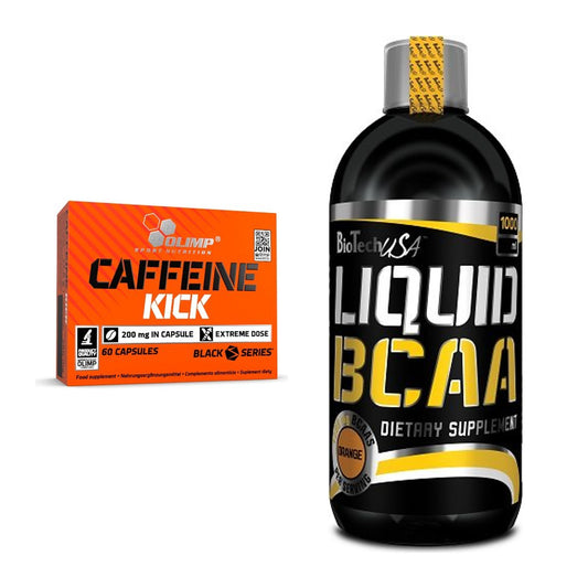Trainings-Set: Olimp Caffeine Kick + BioTech Liquid BCAA – alle enthaltenen Artikel