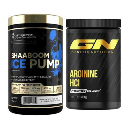 Trainings-Set: Kevin Levrone Shaaboom Ice + GN Arginine HCL Nano Pure – alle enthaltenen Artikel
