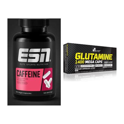 Trainings-Set: ESN Caffeine Caps + Olimp L-Glutamine Mega Caps – alle enthaltenen Artikel