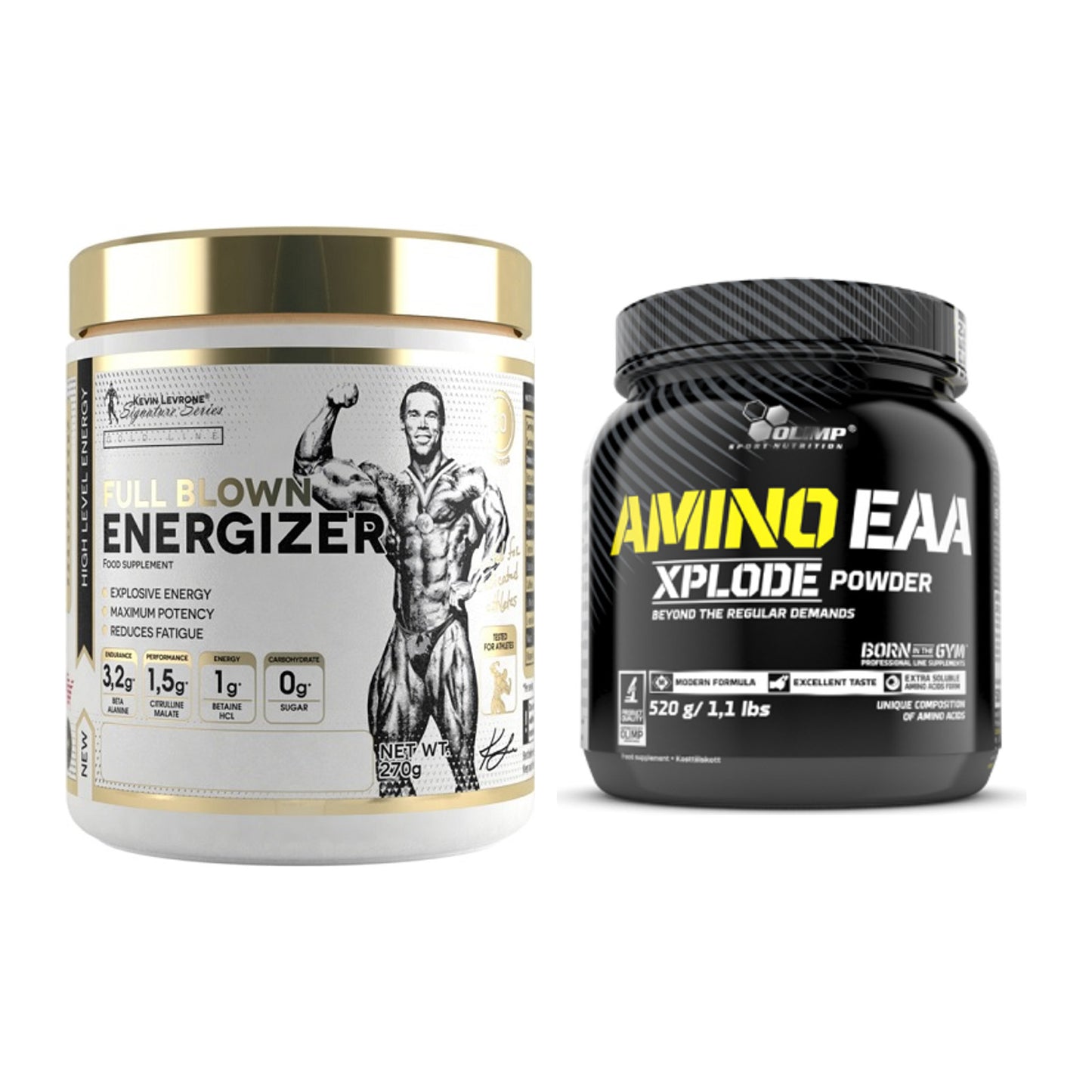 Trainings-Set: Kevin Levrone Full Blown + Olimp Amino EAA Xplode – alle enthaltenen Artikel