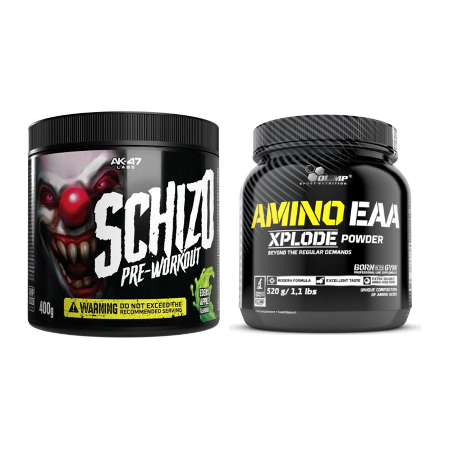 Trainings-Set: AK47 Labs Schizo + Olimp Amino EAA Xplode – alle enthaltenen Artikel