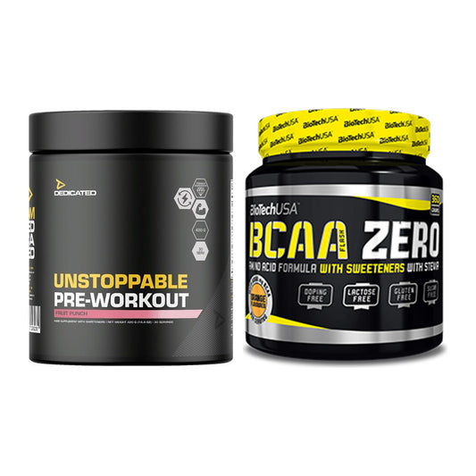 Trainings-Set: Dedicated Unstoppable + BioTech BCAA Zero – alle enthaltenen Artikel