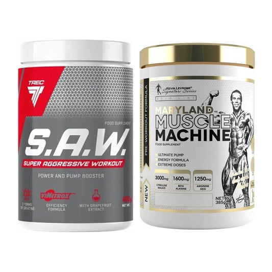 Trainings-Set: Trec Nutrition SAW Booster + Kevin Levrone Maryland – alle enthaltenen Artikel