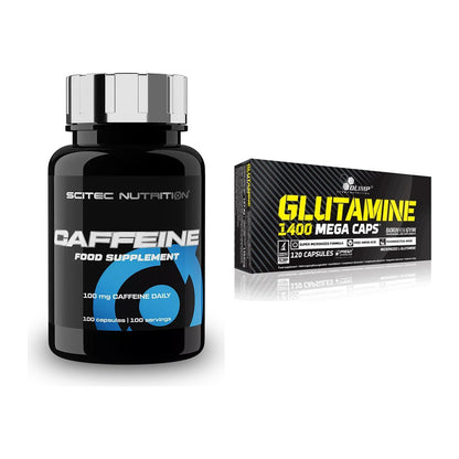 Trainings-Set: Scitec Caffeine + Olimp L-Glutamine Mega Caps – alle enthaltenen Artikel