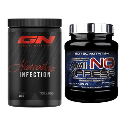 Trainings-Set: GN Narcotica Infection + Scitec Ami-NO Xpress – alle enthaltenen Artikel