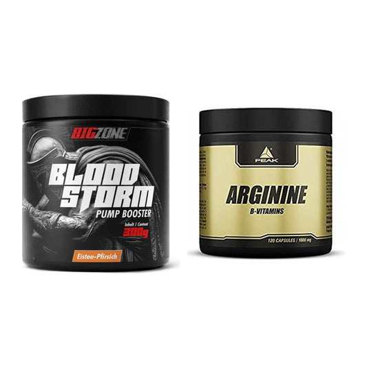 Trainings-Set: Big Zone Bloodstorm 2.0 + Peak Arginin – alle enthaltenen Artikel