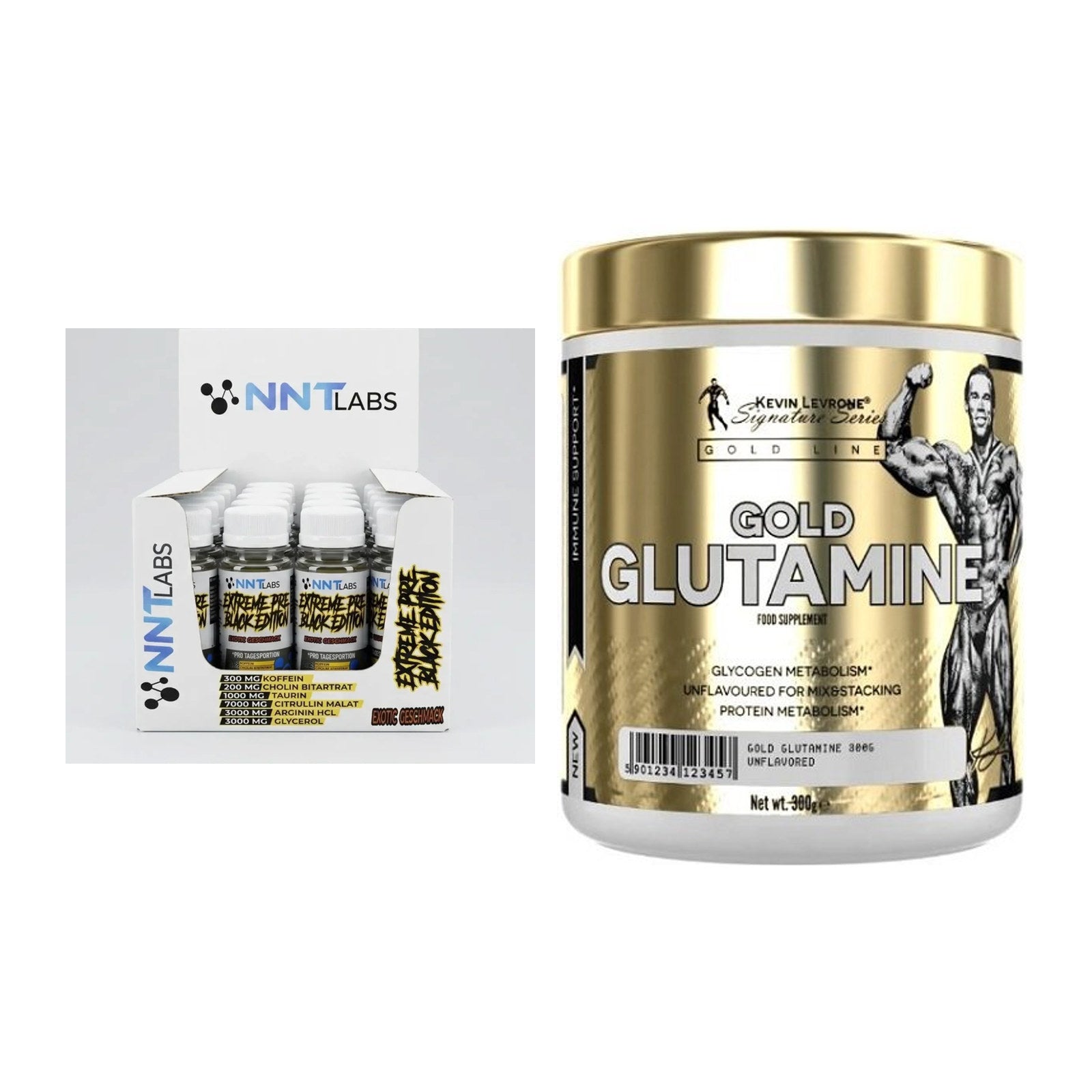 Trainings-Set: NNT Extreme Black Edition + Kevin Levrone GOLD – alle enthaltenen Artikel