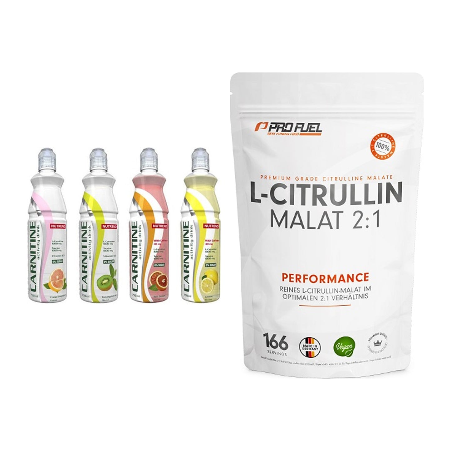 Trainings-Set: Nutrend Activity + ProFuel L-Citrullin Malat – alle enthaltenen Artikel