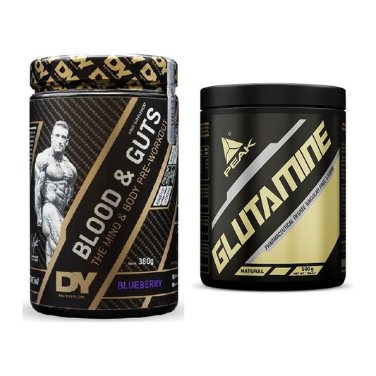 Trainings-Set: DY Nutrition Blood&Guts + Peak Glutamin – alle enthaltenen Artikel
