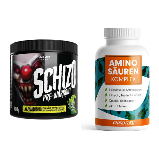 Trainings-Set: AK47 Labs Schizo + ProFuel Aminosäuren – alle enthaltenen Artikel