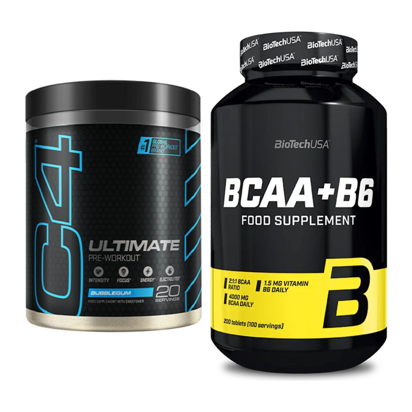 Trainings-Set: Cellucor C4 ULTIMATE 20 + BioTech BCAA+B6 200 Tabl – alle enthaltenen Artikel