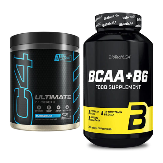 Trainings-Set: Cellucor C4 ULTIMATE 20 + BioTech BCAA+B6 200 Tabl – alle enthaltenen Artikel