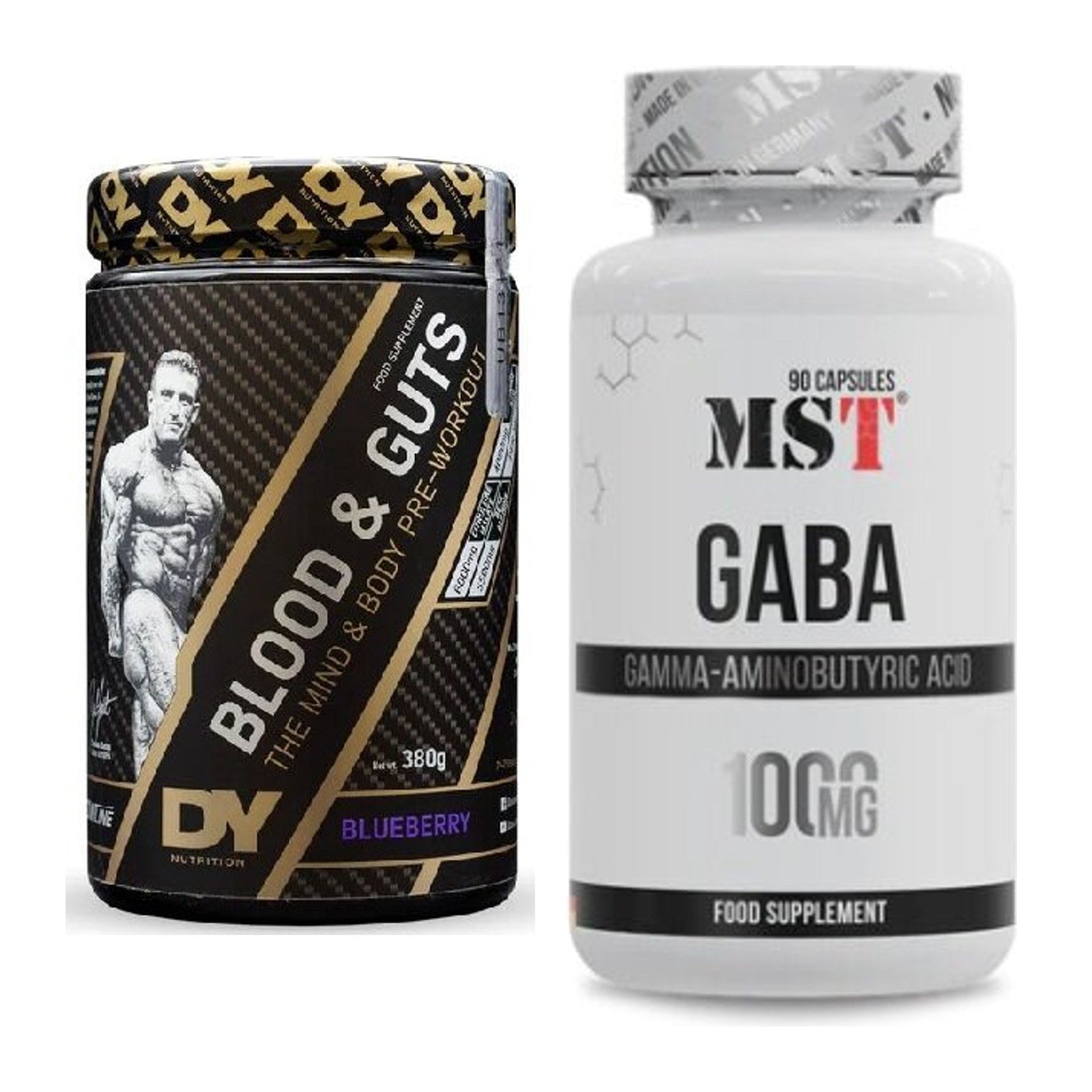 Trainings-Set: DY Nutrition Blood&Guts + MST GABA 1000mg – alle enthaltenen Artikel