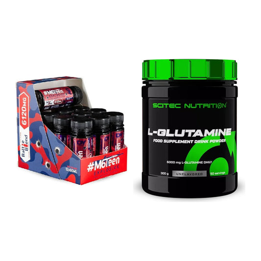 Trainings-Set: DY Nutrition M6Teen Prewokrout + Scitec L-Glutamin – alle enthaltenen Artikel